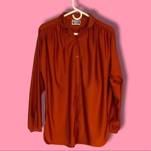 Ship n’ Shore 70s Red Blouse